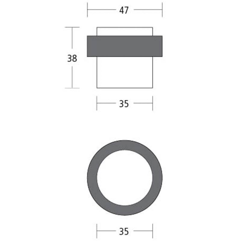 DS05-002A Stainless Steel Floor Mounted Door Stop