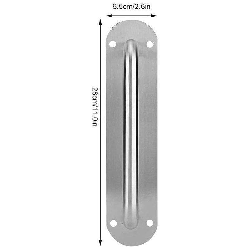 DS05-HP02 Oval Stainless Steel Door Pull Plate With Handle