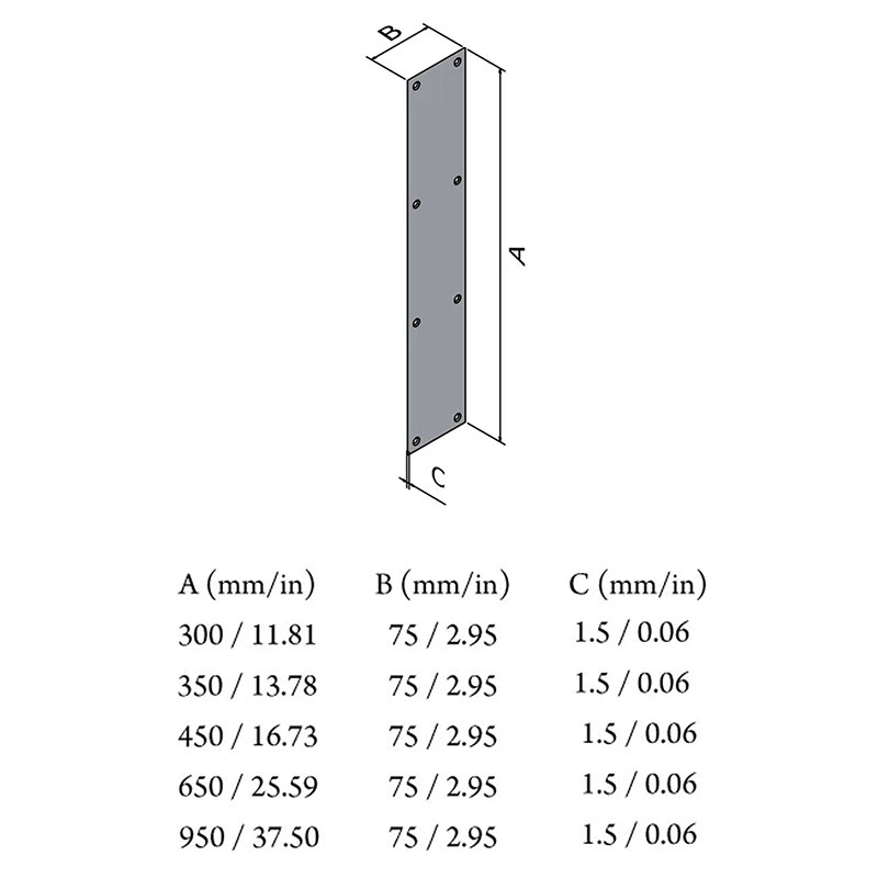 DS05-PP01A Door Push Plate