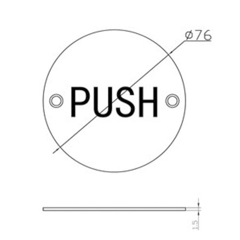 DS05-PP03 Push Pull Door Signs