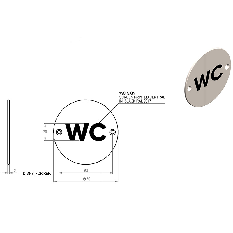 DS05-SP01WC WC Door Sign