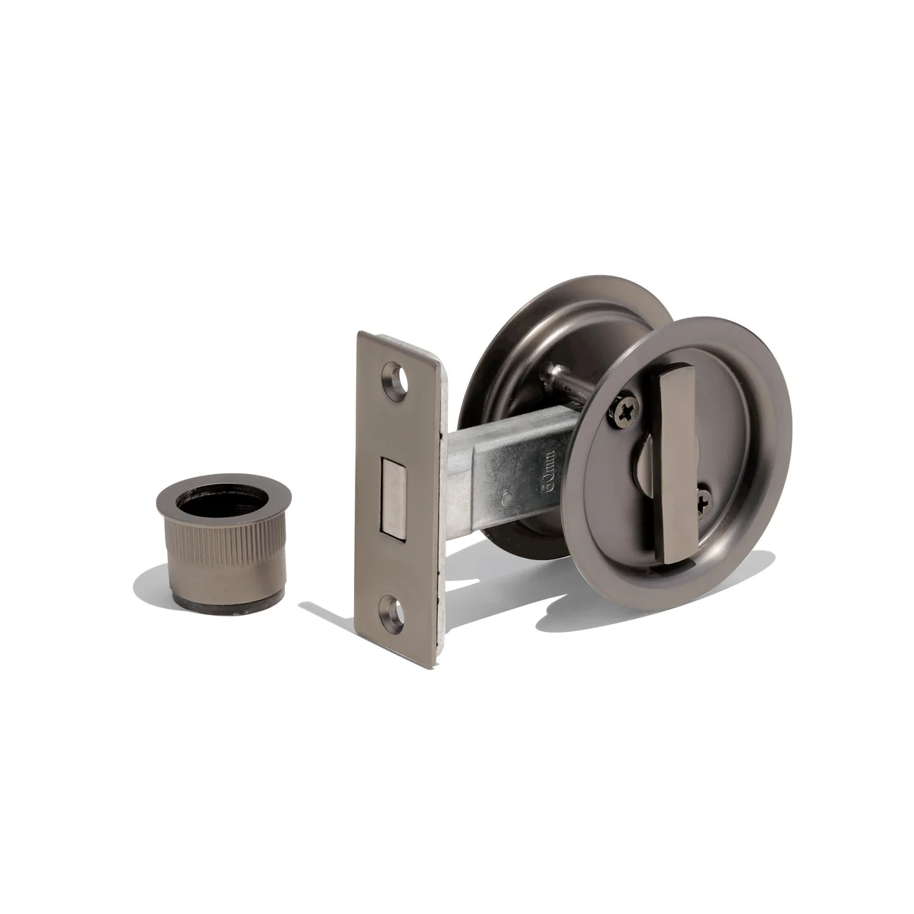 DSPH-17 Round Cavity Sliding Door Privacy Lock Set