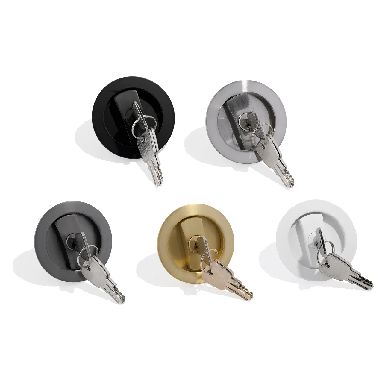 DSPH-16 Round Sliding Cavity Door Key Set
