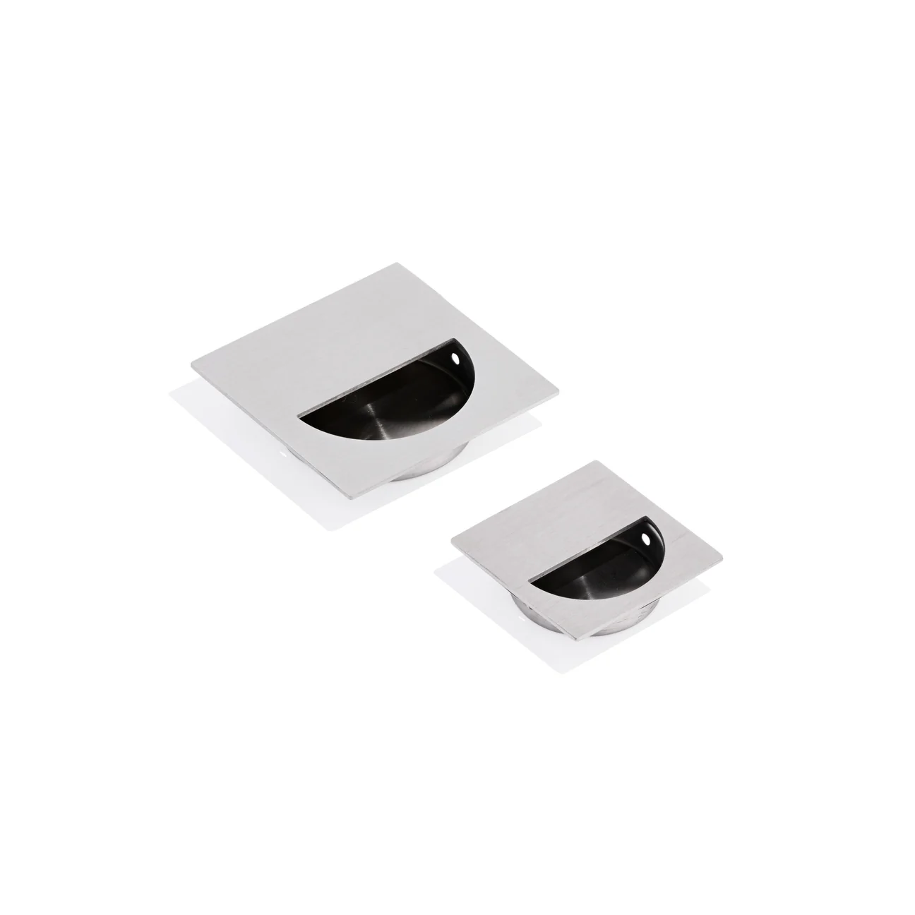 DSPH-07 Designer Square Half Moon Flush Pull