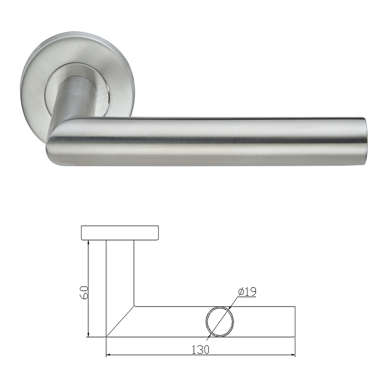 Round Rose Door Handle