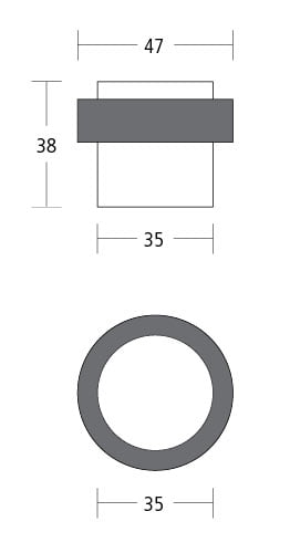 Stainless Steel Floor Mounted Door Stop