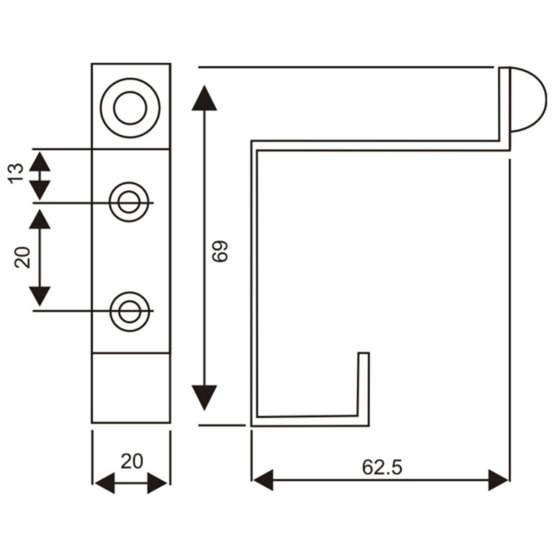 Wall Mounted Door Stop With Coat Hook