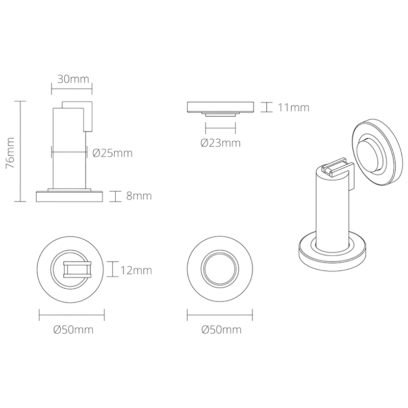 Modern Magnetic Door Stop